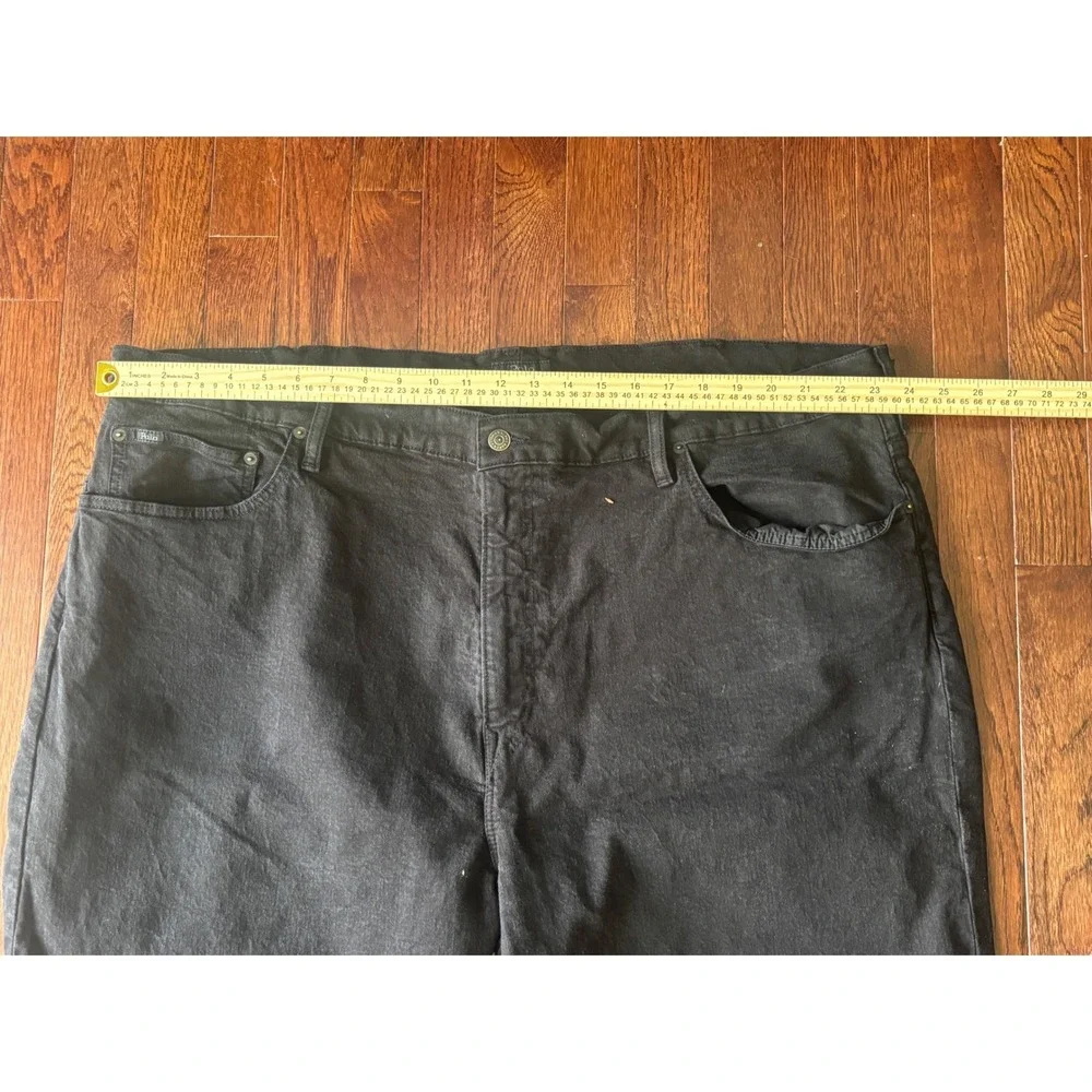 Polo Ralph Lauren Hampton Jeans Mens 48x30 Black Relaxed Straight Denim Big Tall